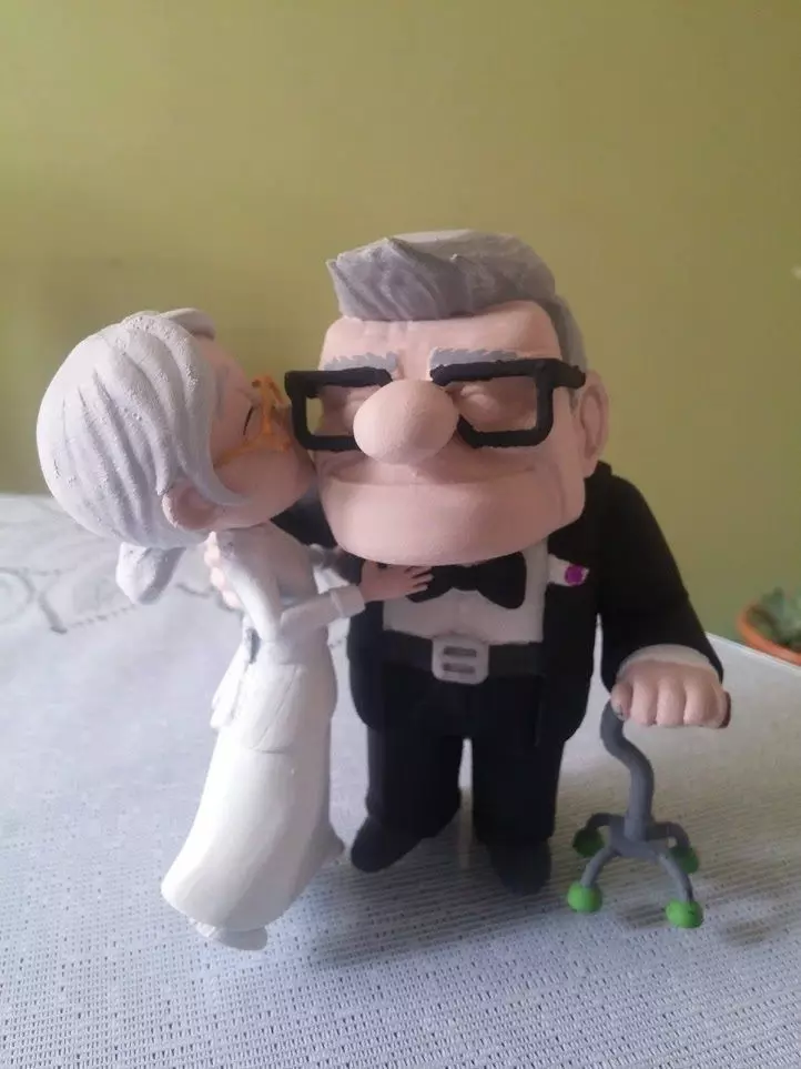 Up, Carl ed Ellie statuina da assemblare